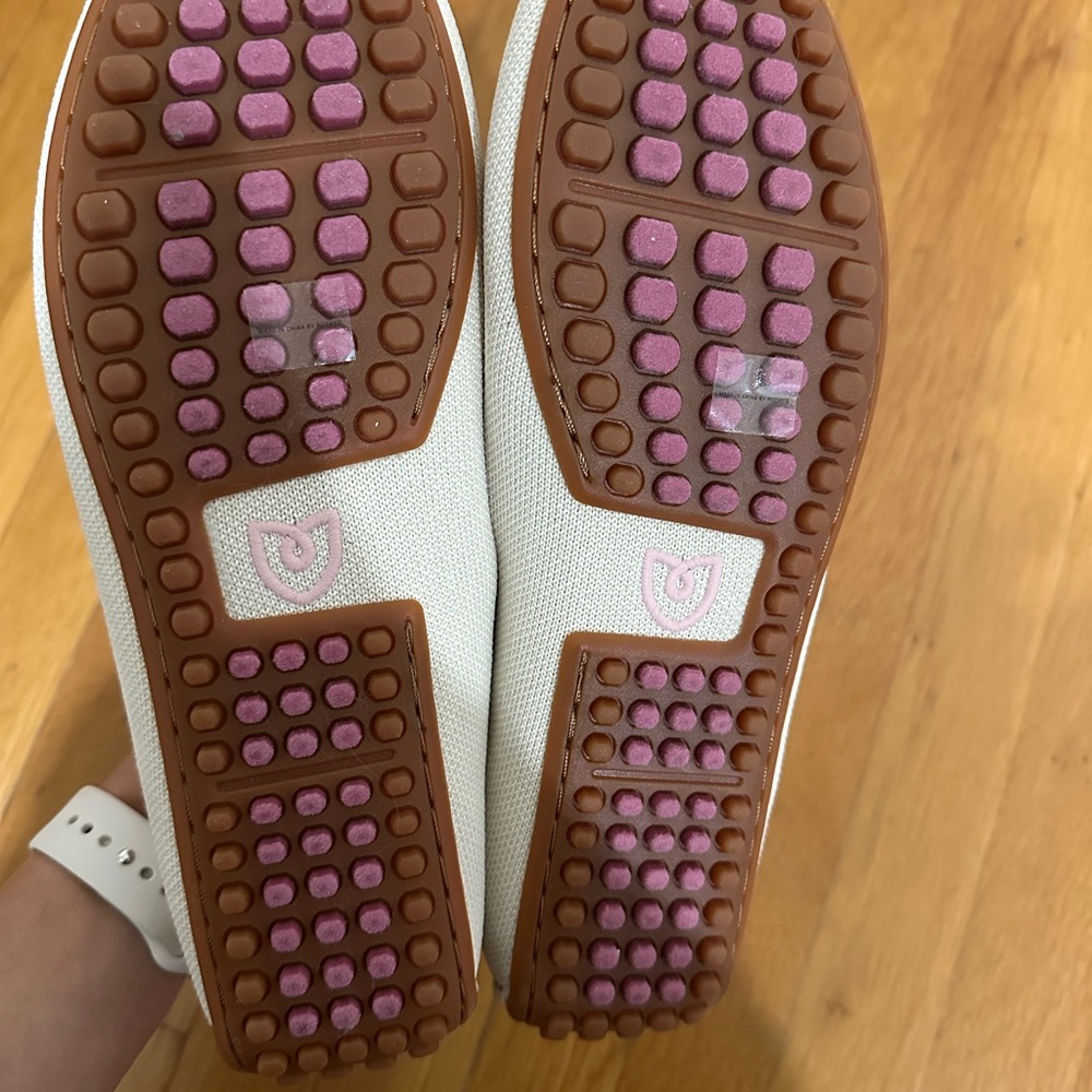 Rothy's Cream Slip-Ons with Pink Detail - Picture 3 of 6